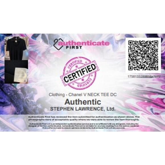 Vintage Chanel Wool Blend Knit V Neck Logo Top Black Womens 46 / US 14 AS IS - Picture 12 of 12